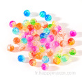 Croites de perles acryliques rondes Crystal